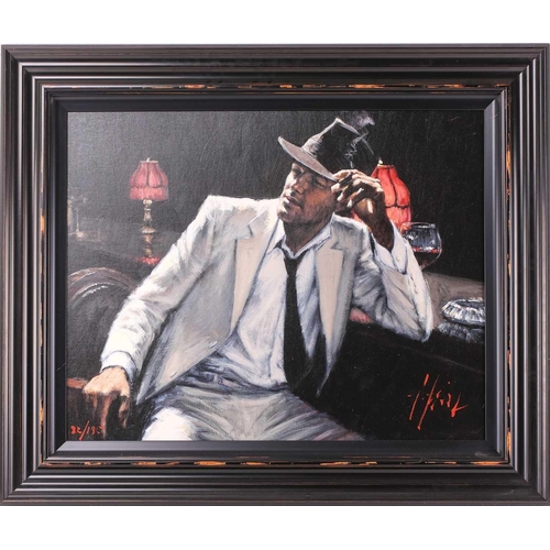 59 - Fabian Perez (b.1967) Argentinian, 'Man in white suit V', numbered 82/195, hand embellished giclée p... 