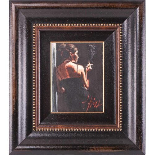 40 - Fabian Perez (b.1967) Argentinian, Study for 'Sensual touch in the dark', signed, signed and inscrib... 