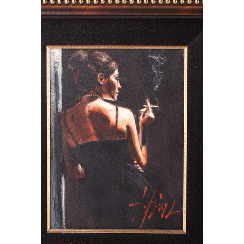 40 - Fabian Perez (b.1967) Argentinian, Study for 'Sensual touch in the dark', signed, signed and inscrib... 