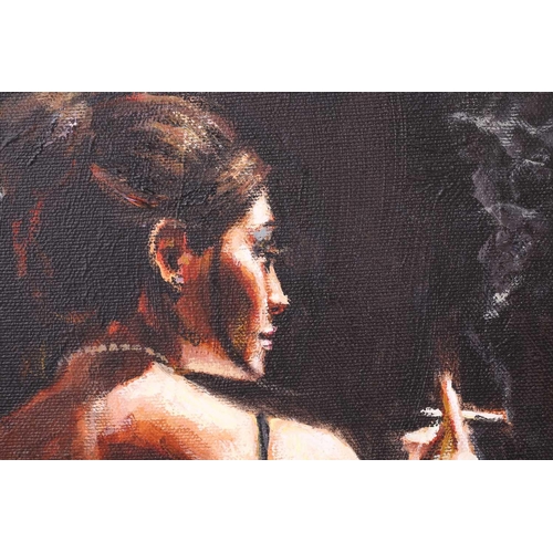 40 - Fabian Perez (b.1967) Argentinian, Study for 'Sensual touch in the dark', signed, signed and inscrib... 