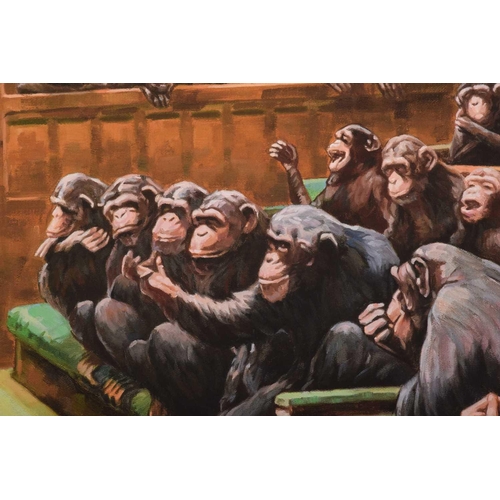 61 - † Mason Storm (British 1966-), 'Monkey Parliament', 2022, Giclee Print on 350gsm Hahnemuhle Museum E... 