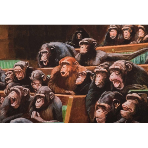 61 - † Mason Storm (British 1966-), 'Monkey Parliament', 2022, Giclee Print on 350gsm Hahnemuhle Museum E... 