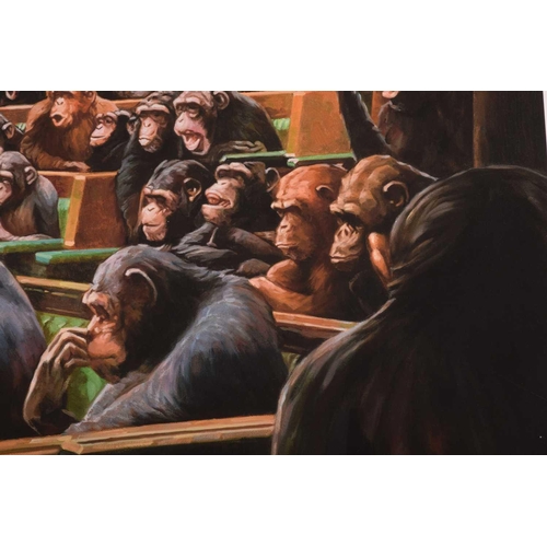 61 - † Mason Storm (British 1966-), 'Monkey Parliament', 2022, Giclee Print on 350gsm Hahnemuhle Museum E... 