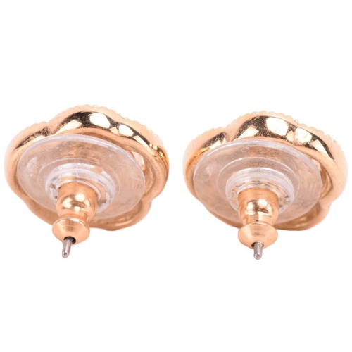 105 - Christian Dior - a faux pearl choker and matching pair of stud earrings; the necklace comprises a ro... 