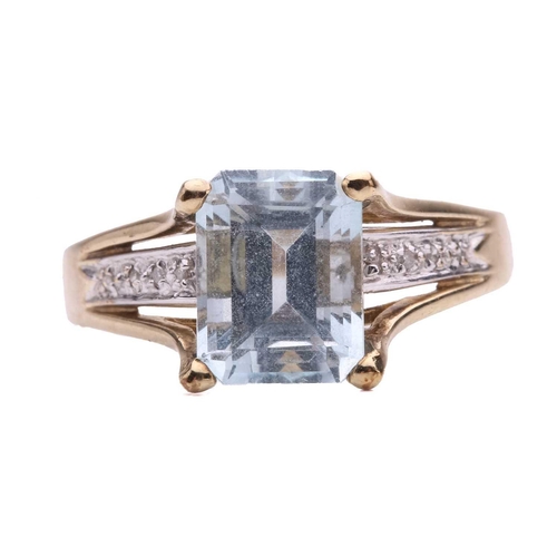63 - A collection of three pairs of earrings and a ring, including a pair of diamond drop shape cluster e... 