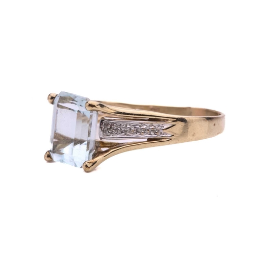 63 - A collection of three pairs of earrings and a ring, including a pair of diamond drop shape cluster e... 