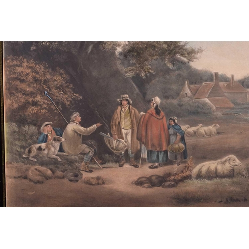 147 - After George Morland (1763-1804), 'Juvenile Navigators', coloured engraving, 43 cm x 55 cm, together... 