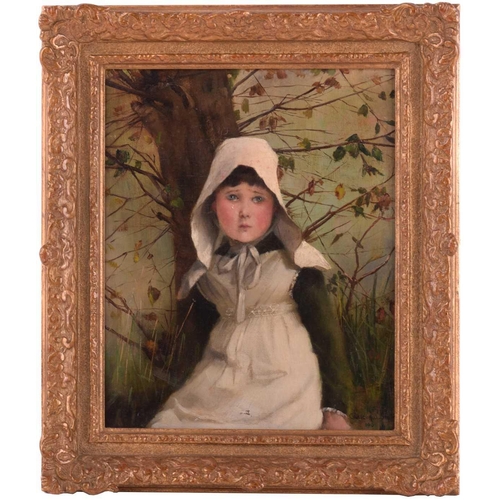 204 - Carlton Alfred Smith (1853 - 1946), A Tearful Girl, signed and dated 190?, oil on canvas mounted on ... 