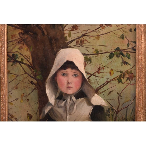 204 - Carlton Alfred Smith (1853 - 1946), A Tearful Girl, signed and dated 190?, oil on canvas mounted on ... 