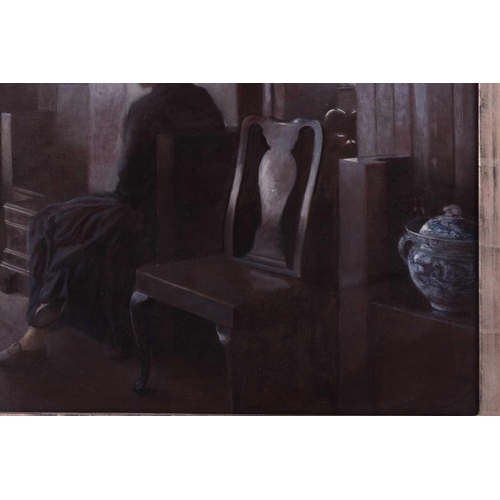 206 - † Genevieve Dael (b.1947) French, 'Pres du Mirior 2', dated 2002, oil on canvas, signed by artist on... 