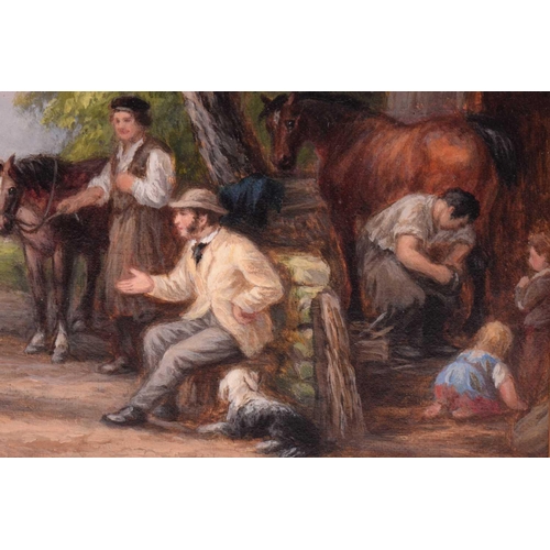 209 - John Anthony Puller (1799 – 1867), “The gypsy fortune teller” & “Fetching water from the mill stream... 