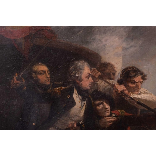 211 - Henry Singleton (1766-1839), Admiral Nelson Boarding the St Joseph during the Battle of Cape St Vinc... 