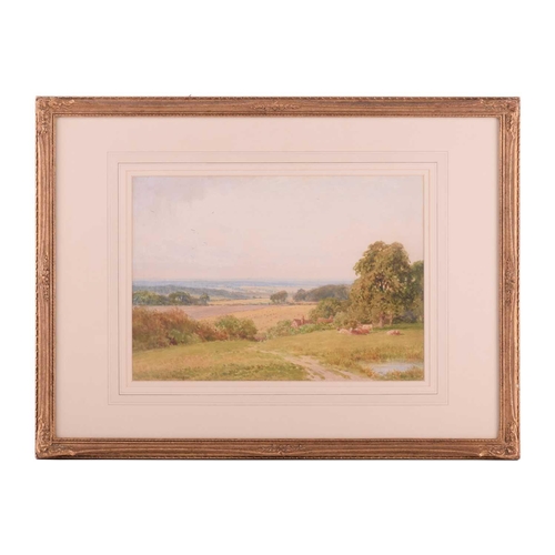 217 - Sutton Palmer (1854 - 1933), Nr Penn, Buckinghamshire, signed, watercolour, 25 x 36 cm, framed and g... 