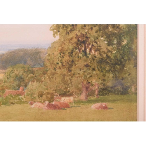 217 - Sutton Palmer (1854 - 1933), Nr Penn, Buckinghamshire, signed, watercolour, 25 x 36 cm, framed and g... 