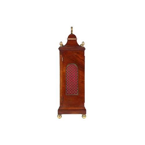 302 - Thomas Delasall; a George III mahogany-cased 8-day bracket clock, with silvered dial, the twin fusee... 