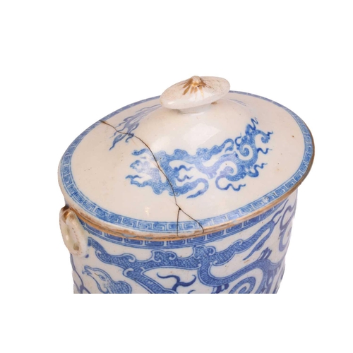 345 - A study collection of Chinese and Oriental blue and white porcelain including 18th-century dessert p... 