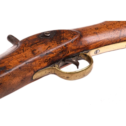 359 - A Victorian Enfield 1856 Indian pattern percussion carbine, the lock dated1862 and bearing crown arm... 