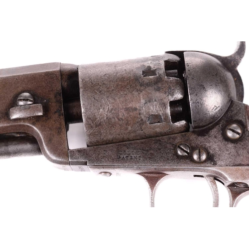 365 - A cased London-made Colt 1851 Navy pattern single action. 36 calibre percussion revolver, serial num... 