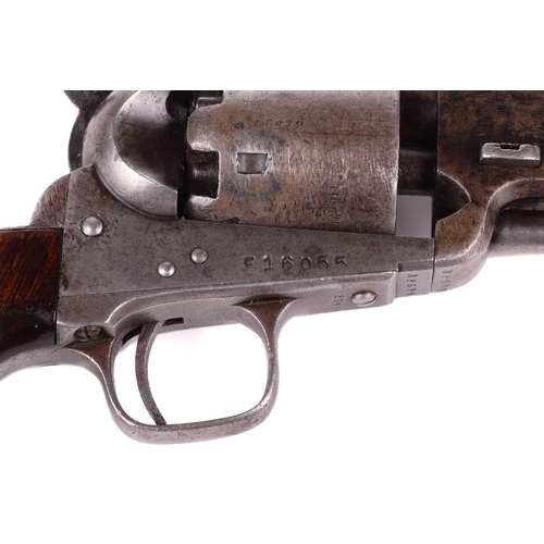 365 - A cased London-made Colt 1851 Navy pattern single action. 36 calibre percussion revolver, serial num... 