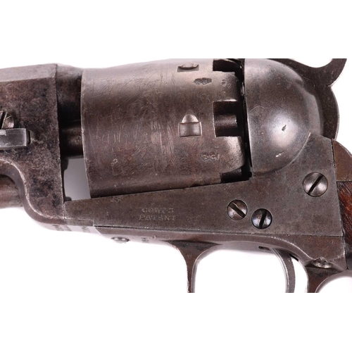 366 - A London-made Colt 1851 Navy pattern single action .36 calibre percussion revolver, serial number. 2... 