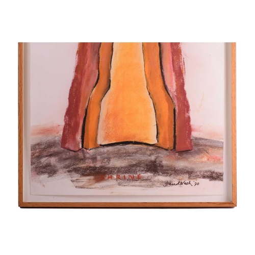 231 - † David Nash (b. 1945), 'Shrine', signed and dated '90, pastel, 84 x 51.5 cm, float mounted, framed ... 