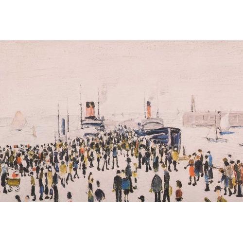 237 - † L.S. Lowry (1887 - 1976), 'Ferry Boats', signed in pencil, limited edition print, Fine Art Trades ... 