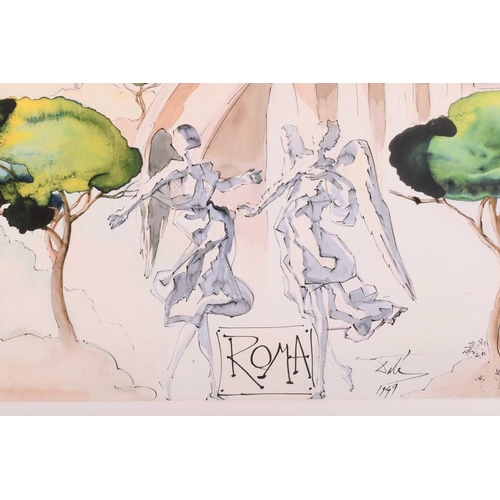 241 - † After Salvador Dali (1904-1989) 'Rome, 1949', numbered 769/800, giclée print on etching paper, cer... 