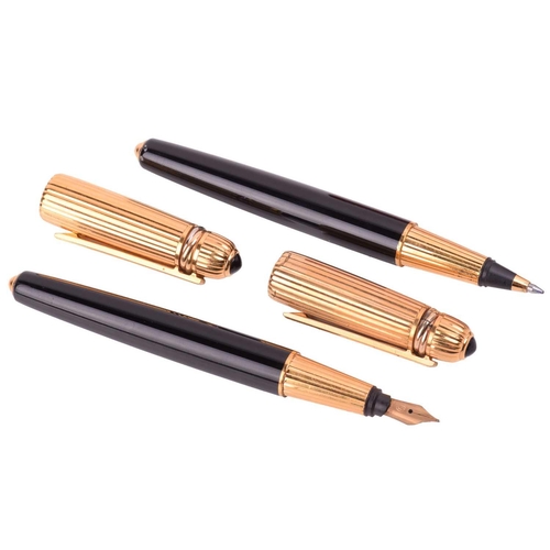 Pasha de Cartier - a ballpoint pen and a fountain pen set