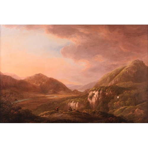 12 - Manner of Jane Nasmyth (1778-1867), An artist in the Highlands, oil on canvas, 70 cm x 91 cm, framed... 