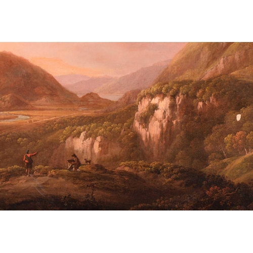 12 - Manner of Jane Nasmyth (1778-1867), An artist in the Highlands, oil on canvas, 70 cm x 91 cm, framed... 