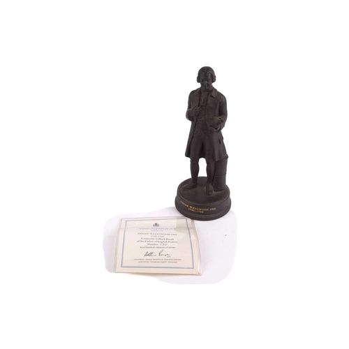 297 - A collection of boxed Wedgwood commemorative items, comprising a black basalt bust of George Washing... 