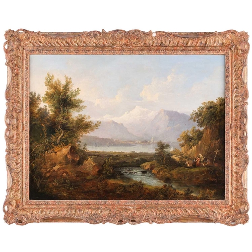 3 - Anne Nasmyth (1798-1874), Alpine Landscape, oil on canvas, signed and dated August 1837, framed 45 c... 