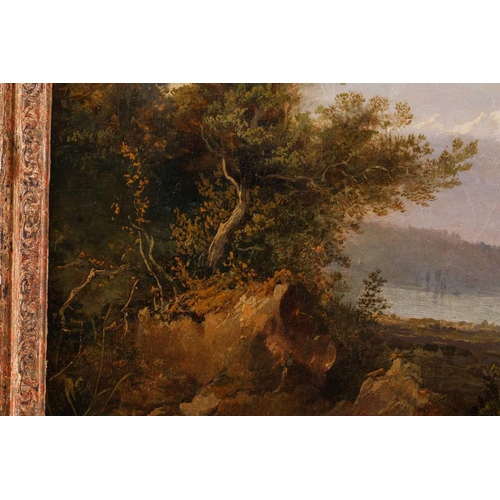 3 - Anne Nasmyth (1798-1874), Alpine Landscape, oil on canvas, signed and dated August 1837, framed 45 c... 