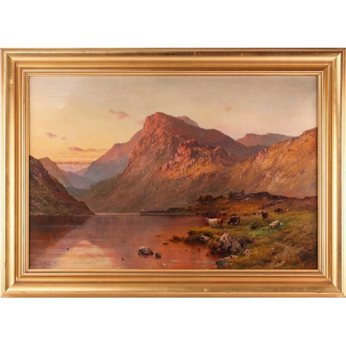 49 - Alfred De Breanski Snr (1852-1928), Head of Loch Lubnaig, signed oil on canvas, 59 cm x 89 cm, frame... 