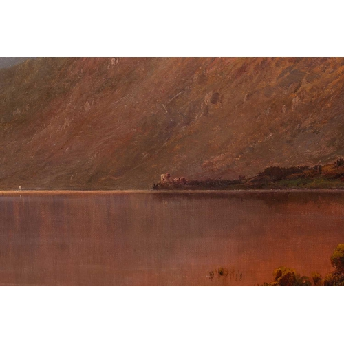 49 - Alfred De Breanski Snr (1852-1928), Head of Loch Lubnaig, signed oil on canvas, 59 cm x 89 cm, frame... 