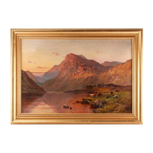 49 - Alfred De Breanski Snr (1852-1928), Head of Loch Lubnaig, signed oil on canvas, 59 cm x 89 cm, frame... 