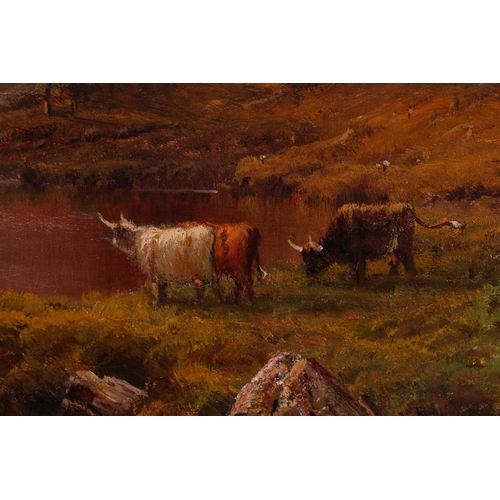 49 - Alfred De Breanski Snr (1852-1928), Head of Loch Lubnaig, signed oil on canvas, 59 cm x 89 cm, frame... 