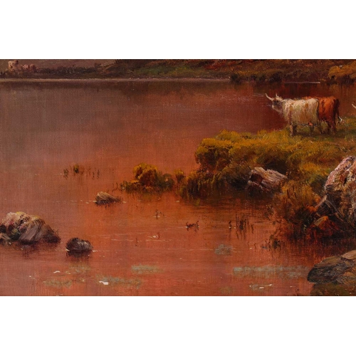 49 - Alfred De Breanski Snr (1852-1928), Head of Loch Lubnaig, signed oil on canvas, 59 cm x 89 cm, frame... 