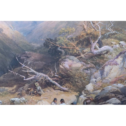 6 - Thomas Miles Richardson Jnr (1813-1890), 'The Return of the Stalk', watercolour, signed and dated 18... 