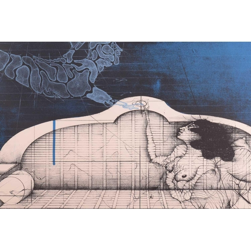 66 - † Paul Wunderlich (1927 - 2010), The Blue Angel, signed in pencil and numbered 8/75, also signed in ... 