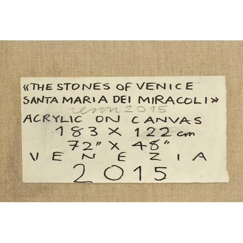 67 - † Joe Tilson (b.1928), 'The Stones of Venice Santa Maria dei Miracoli, signed and dated 2015 verso, ... 