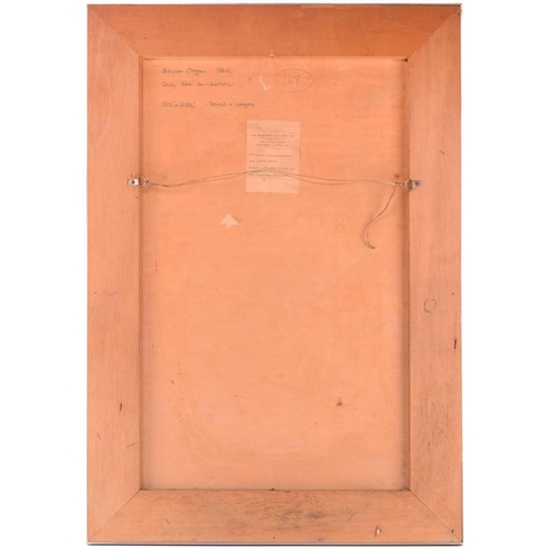 69 - † Bryan Organ, Study for Sunbathers, signed and dated Bryan Organ 1968, pencil and crayon, 82cm x 56... 