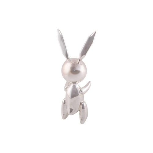 70 - After Jeff Koons (b.1955) American, 'Silver Rabbit', 2017 numbered 499/500, zinc alloy sculpture, 28... 