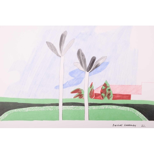 76 - † David Hockney (b.1937), California Scene (1966), signed in the print, lithograph on wove paper, 50... 