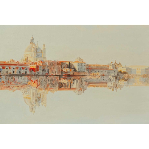 83 - † Roger de Montebello (b.1964) French, Venice - Zattere, Salute and Punta della Dogana, signed and d... 