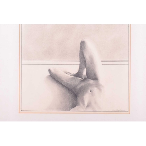 94 - † Neil Dallas Brown (1938 - 2003), Lying Nude in Room, signed and dated Neill Dallas Brown 1977, pen... 