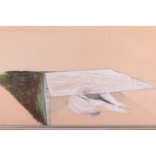 98 - † Bryan Organ (b. 1935), Composition, unsigned, coloured pencil and crayon, 55.5cm x 77cm, framed an... 