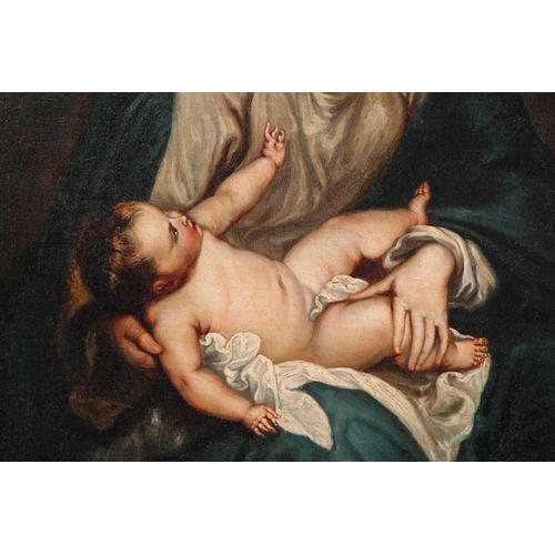 1 - After Anthony van Dyck (1599 -1641), Virgin and Child with Saint Catherine, oil on canvas, 51 x 45 c... 