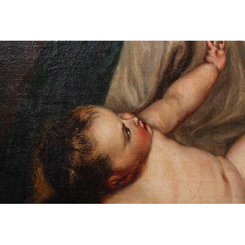 1 - After Anthony van Dyck (1599 -1641), Virgin and Child with Saint Catherine, oil on canvas, 51 x 45 c... 