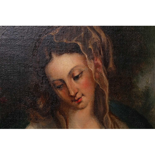 1 - After Anthony van Dyck (1599 -1641), Virgin and Child with Saint Catherine, oil on canvas, 51 x 45 c... 